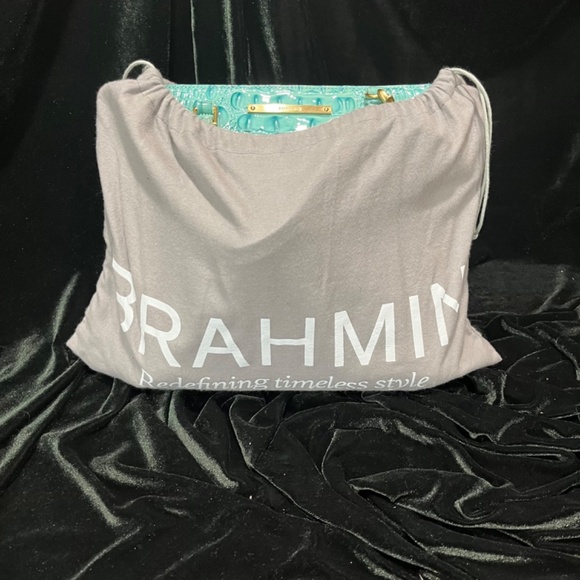 Brahmin Melbourne Crossbody/Satchel in Turquoise - Picture 9 of 9